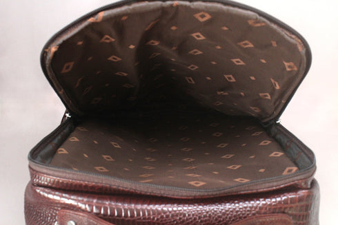 Taha Genuine Leather Backpack Brown